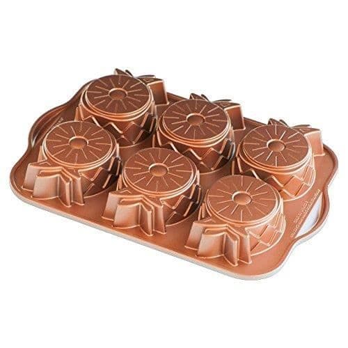 Nordic Ware Pineapple Upside Down Mini Cake Pan Koppar