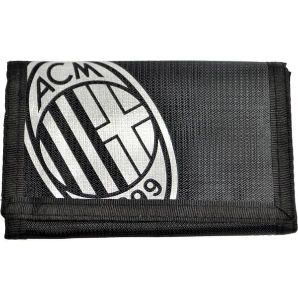 AC Milan Official Football Tri-Fold Wallet Black/White One Size