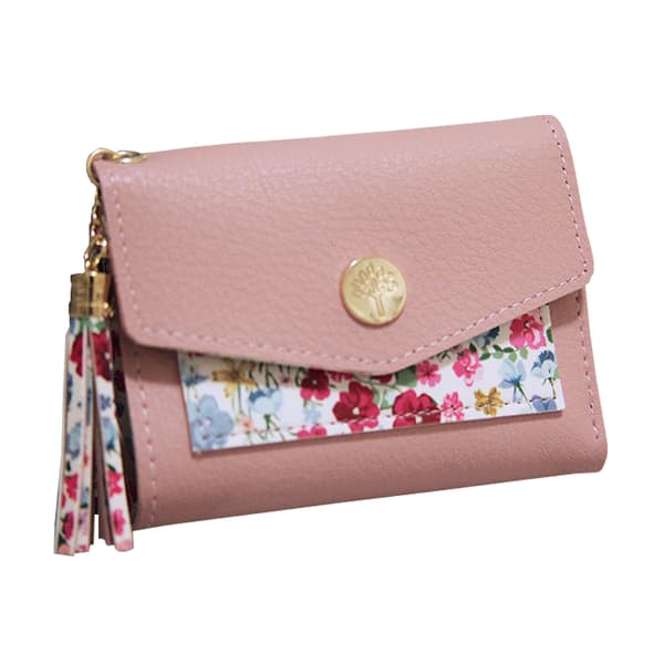 Forest Floral Contrast Purse Pink One Size
