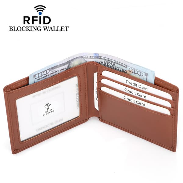 Letvægts foldepung kortholder RFID-blokering