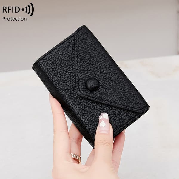 INF PU RFID -estokorttikotelo Musta