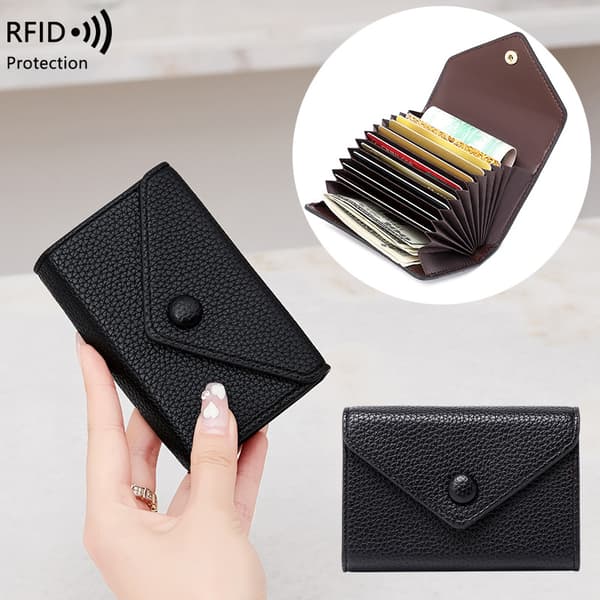 INF PU RFID -estokorttikotelo Musta