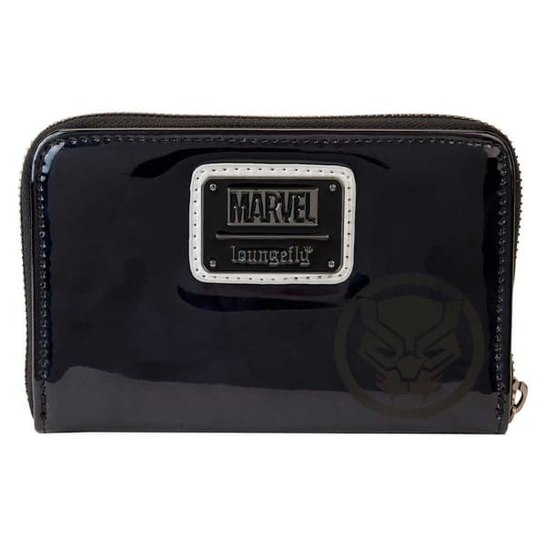 Loungefly Zip Around Purse Black Panther Shine Cosplay Official Black One Size