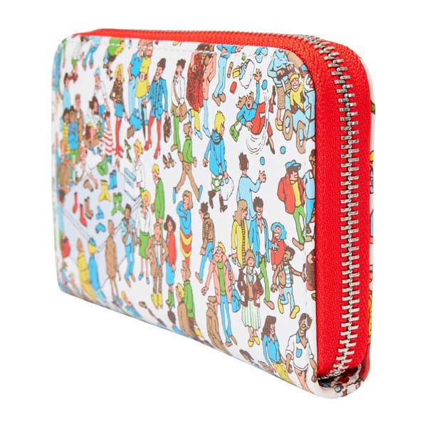 Loungefly Zip Around Purse Wheres Waldo Official Red One Size
