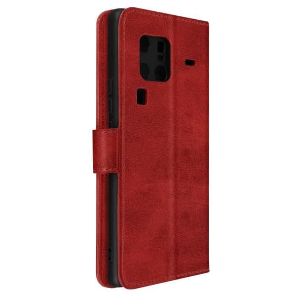 Vivo X80 Pro Plånboksfodral AVIZAR - Röd - Videosupportfunktion