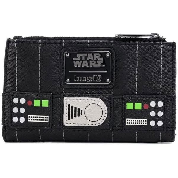 Plånbok - Loungefly - Star Wars Dark Side - Darth Vader - Svart - Mjuk - Dragkedja
