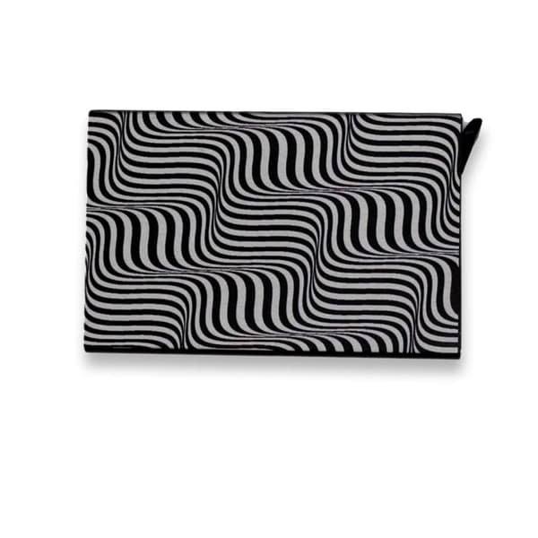 Minimalistisk svart kreditkortshållare med 3D - hållbar och trendig kortplånbok för viktiga kort