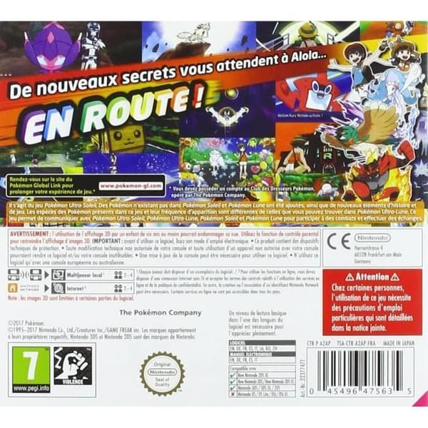 TV-spel - Nintendo - Ultra Soleil - Skivformat - Nintendo 3DS/2DS - Barn- USED