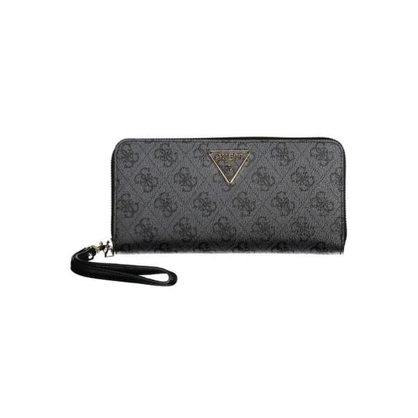 Handväska - GUESS - Laurel SLG Stor dragkedja runt L - Svart - Elegant - 21x10x2,5 cm