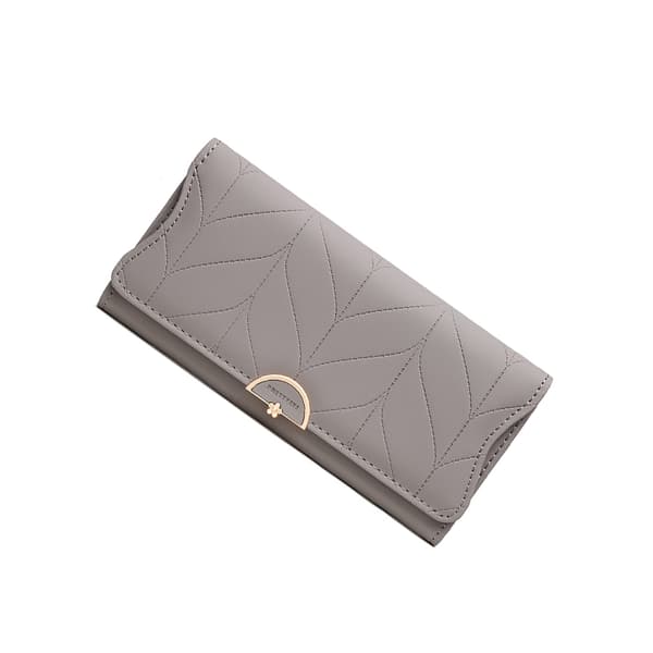 INF Dame lang pung, pung, kortholder clutch Grå