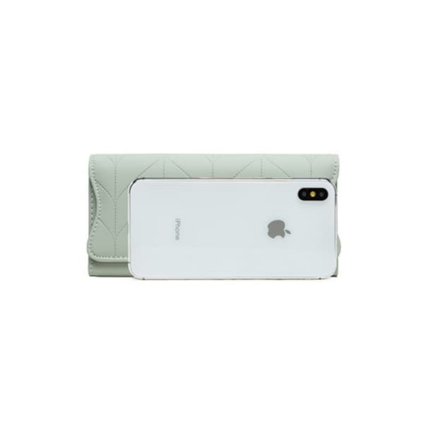 INF Dame lang pung, pung, kortholder clutch Grå