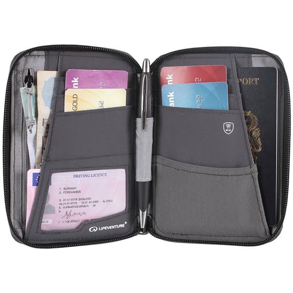 Lifeventure Mini Reseplånbok Rfid Grå