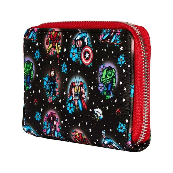 Loungefly: Marvel - Avengers Tattoo Zip Around Wallet