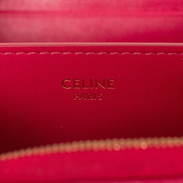 Pre-owned Celine C Charm Coin Pouch Pink
