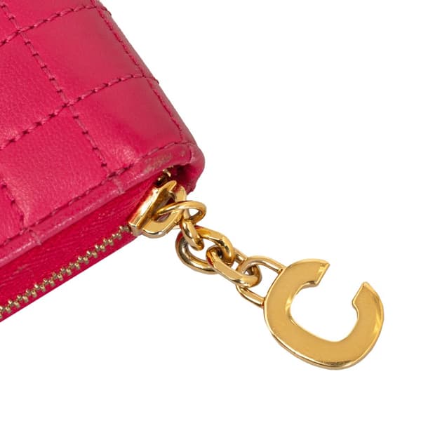 Pre-owned Celine C Charm Coin Pouch Pink