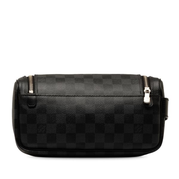 Pre-owned Louis Vuitton Damier Graphite Toiletry Pouch Black