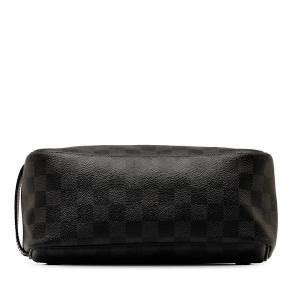 Pre-owned Louis Vuitton Damier Graphite Toiletry Pouch Black
