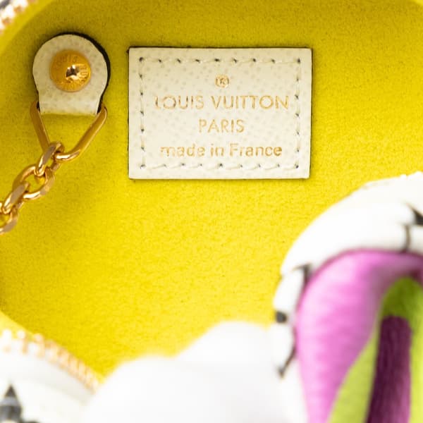 Pre-owned Louis Vuitton Monogram Giant Porte Monet Cube Purple