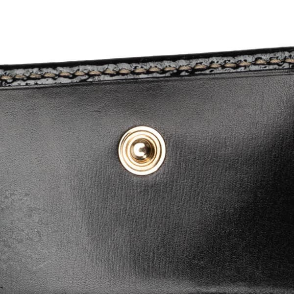 Pre-owned Gucci Britt Leather Key Holder Black