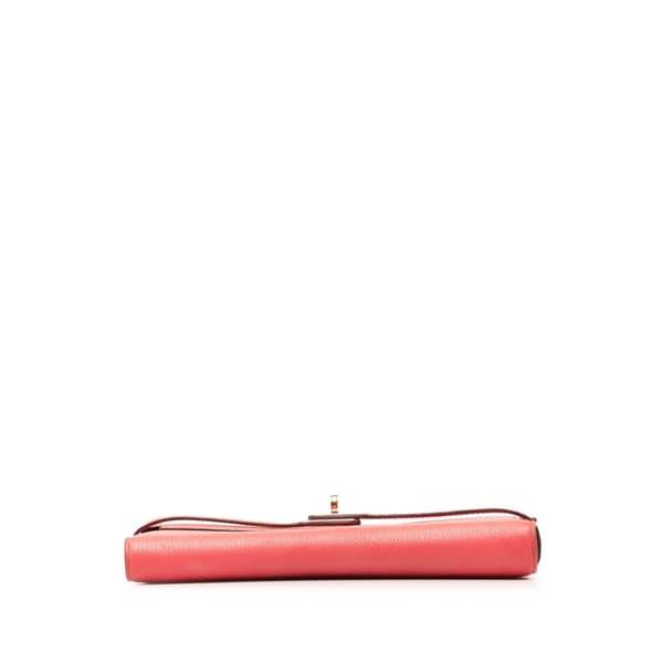 Pre-owned Hermès Chevre Classic Kelly Wallet Pink
