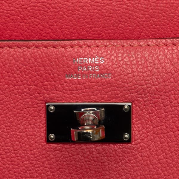 Pre-owned Hermès Chevre Classic Kelly Wallet Pink