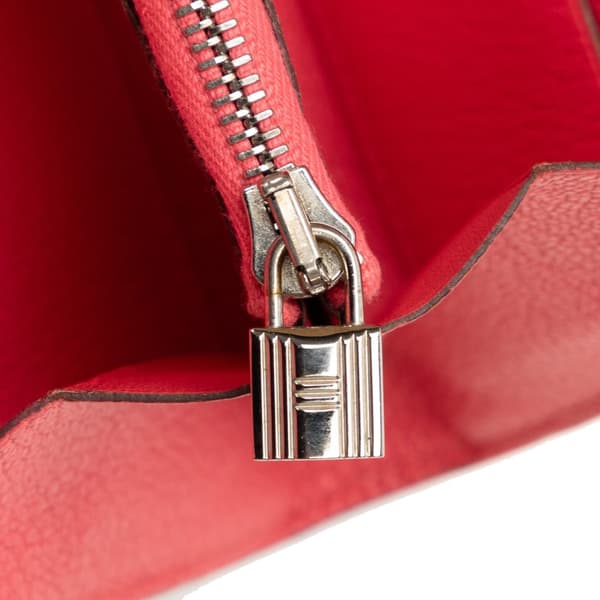 Pre-owned Hermès Chevre Classic Kelly Wallet Pink