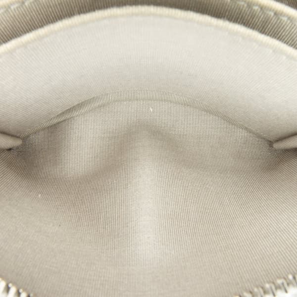 Pre-owned Chanel CC Caviar Zip Coin Pouch Gray