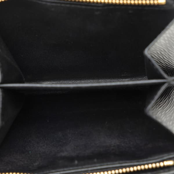 Pre-owned Prada Vitello Move Small Wallet Black
