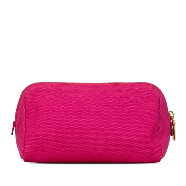 Pre-owned Prada Canvas Pouch Pink