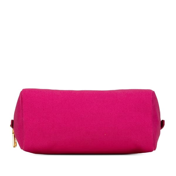 Pre-owned Prada Canvas Pouch Pink