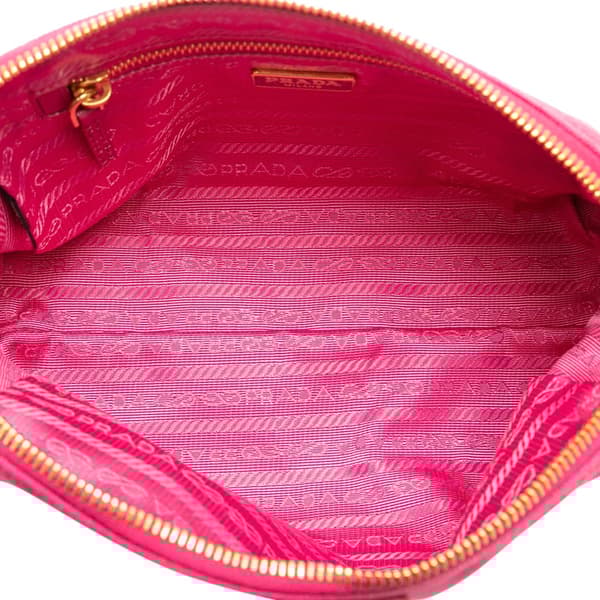 Pre-owned Prada Canvas Pouch Pink