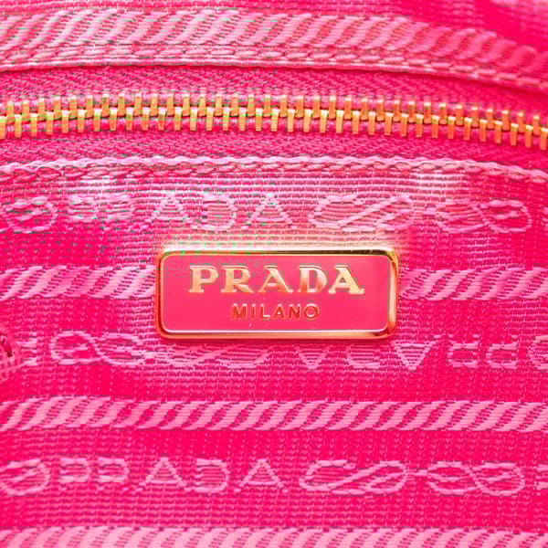 Pre-owned Prada Canvas Pouch Pink