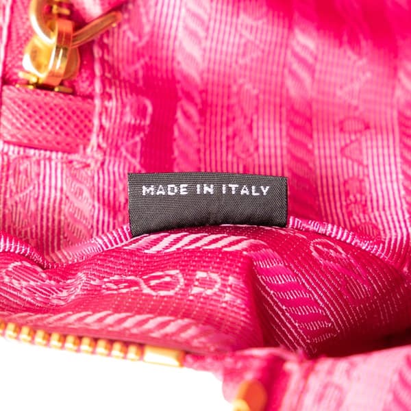 Pre-owned Prada Canvas Pouch Pink