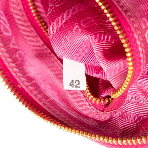 Pre-owned Prada Canvas Pouch Pink