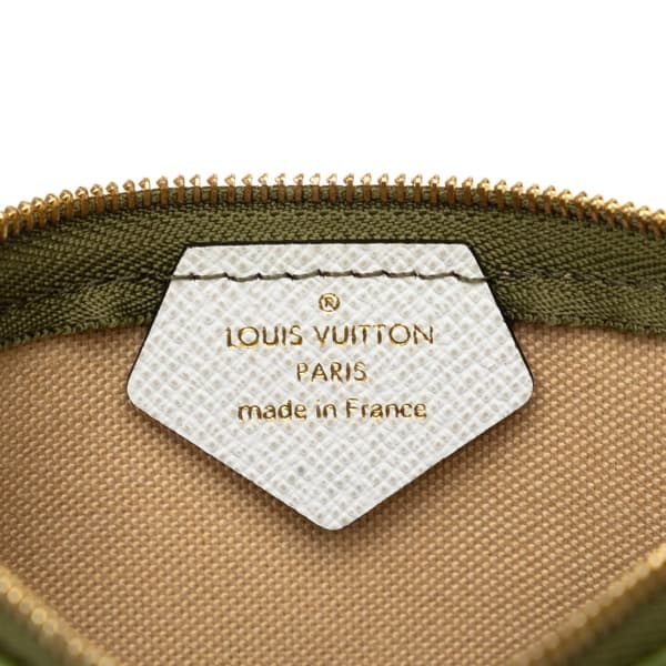 Pre-owned Louis Vuitton Monogram Giant Micro Pochette Accessoires Green
