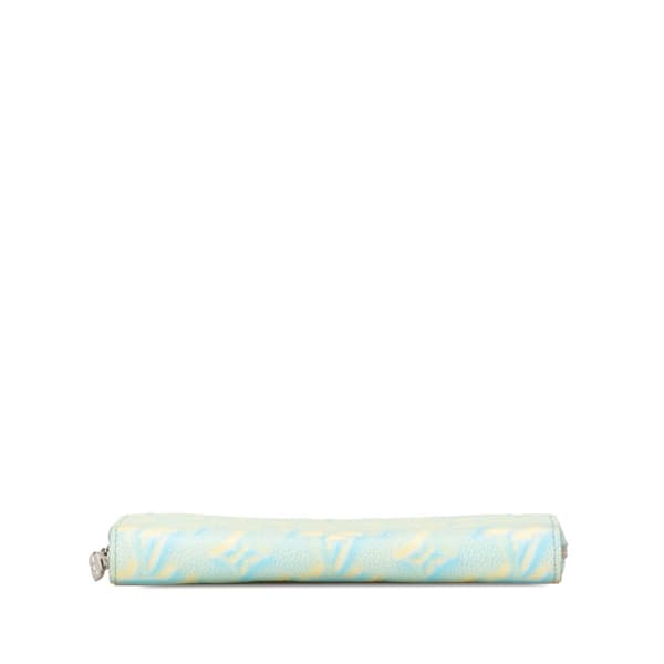 Pre-owned Louis Vuitton Monogram Empreinte Summer Stardust Zippy Wallet Blue