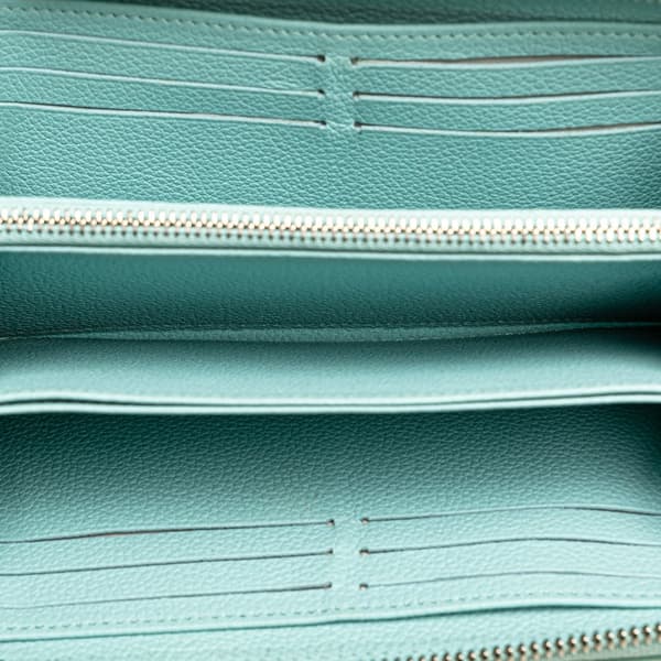 Pre-owned Louis Vuitton Monogram Empreinte Summer Stardust Zippy Wallet Blue