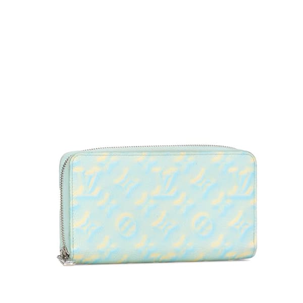 Pre-owned Louis Vuitton Monogram Empreinte Summer Stardust Zippy Wallet Blue