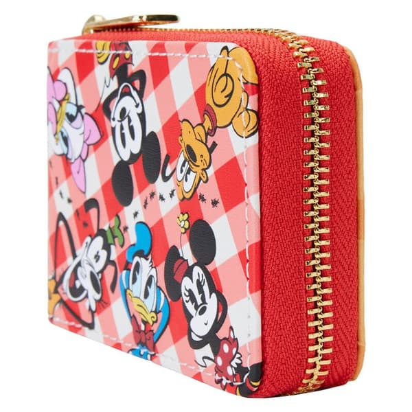 Loungefly Disney Mickey &#38; Friends Picnic Blanket accordion wallet