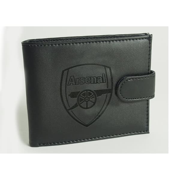 Arsenal FC Team Leather Wallet Black One Size
