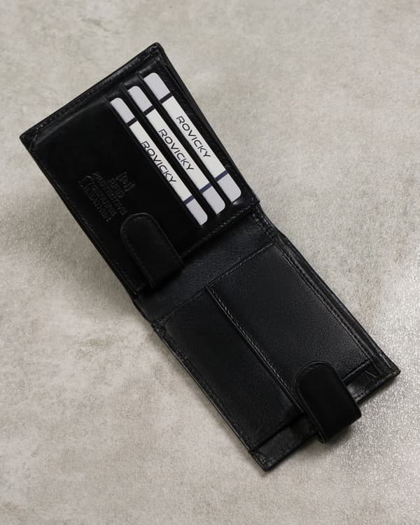 Velká pánská kožená peněženka s RFID Protect - Cavaldi