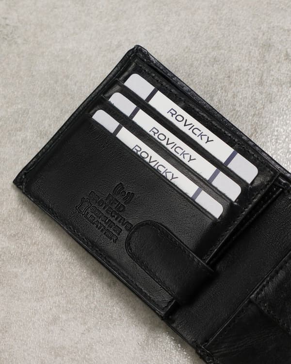 Velká pánská kožená peněženka s RFID Protect - Cavaldi