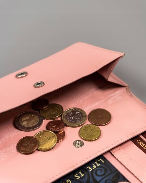 Různobarevná dámská kožená peněženka na patentku - Peterson