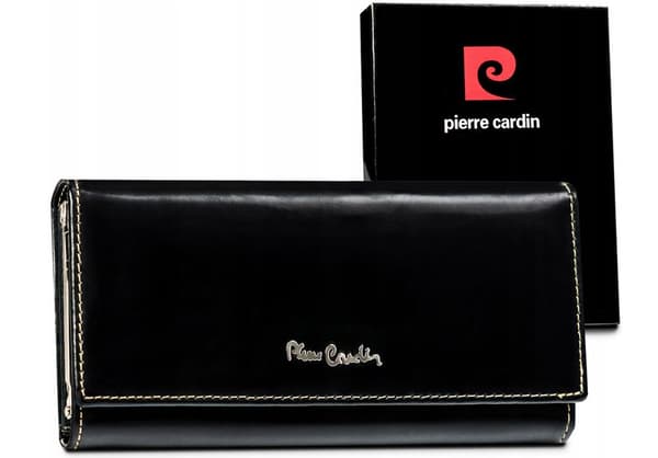 Elegant, klassisk damepung lavet af naturligt læder - Pierre Cardin