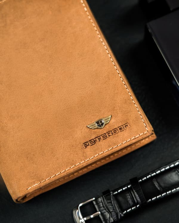 Pánská kožená peněženka se systémem RFID Protect - Peterson