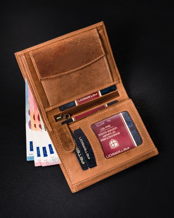 Pánská kožená peněženka se systémem RFID Protect - Peterson