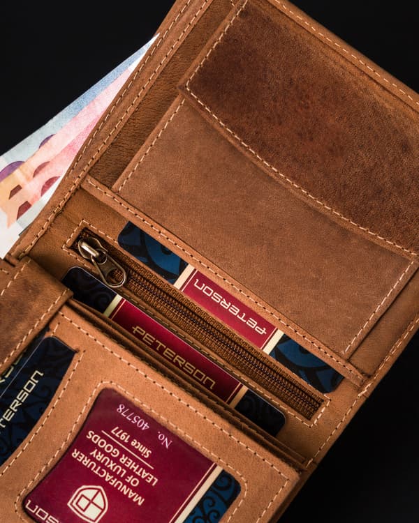 Pánská kožená peněženka se systémem RFID Protect - Peterson