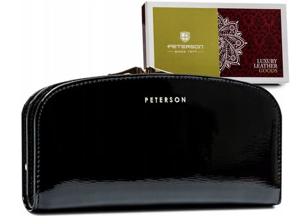 Velká dámská peněženka z přírodní kůže - Peterson