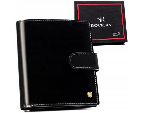 Kožená, velká pánská peněženka s RFID systémem - Rovicky