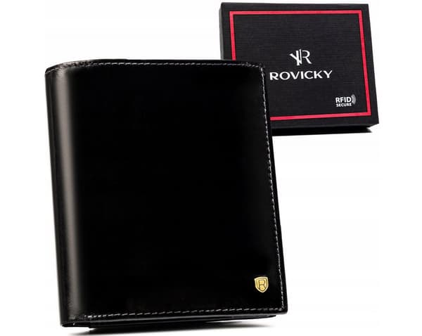 Kožená, velká pánská peněženka s RFID systémem - Rovicky